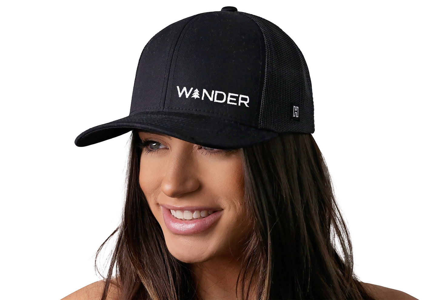 Wander Trucker Hat | Black Outdoors Snapback