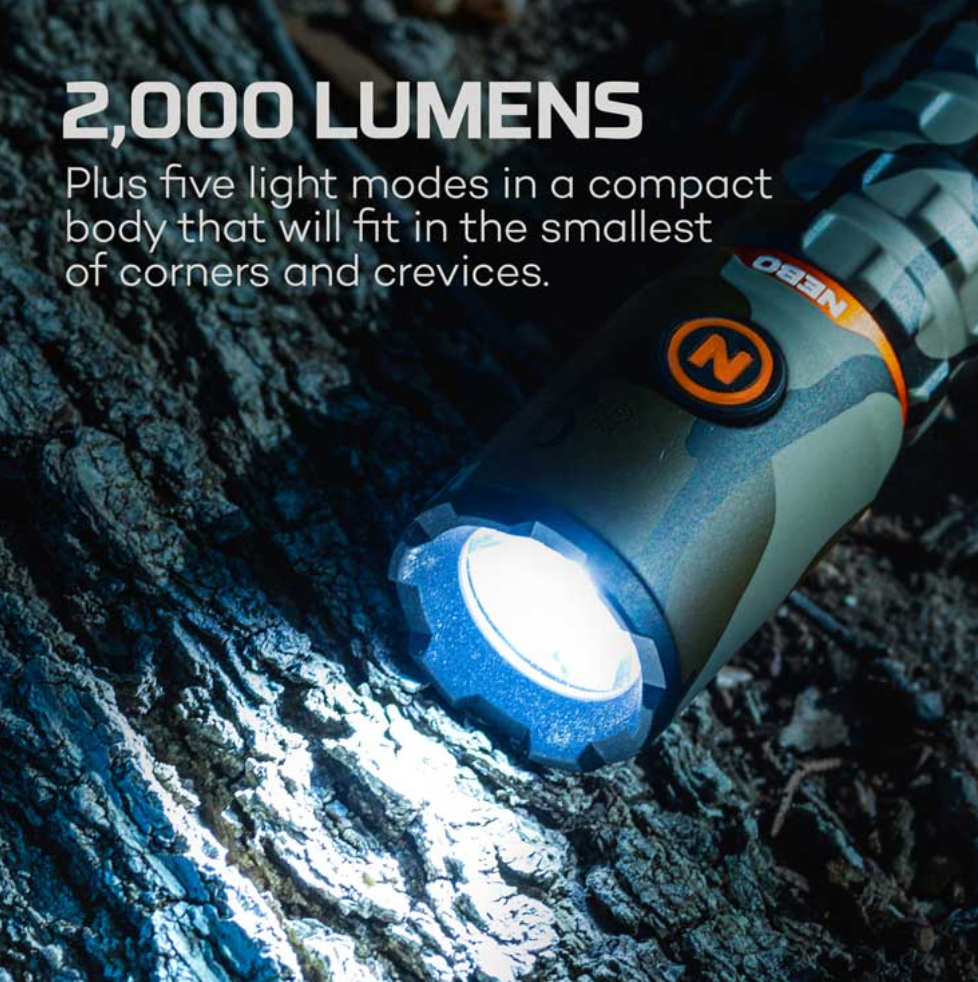 NEBO Redline Torchy 2K, 2000 Lumen Pocket LED