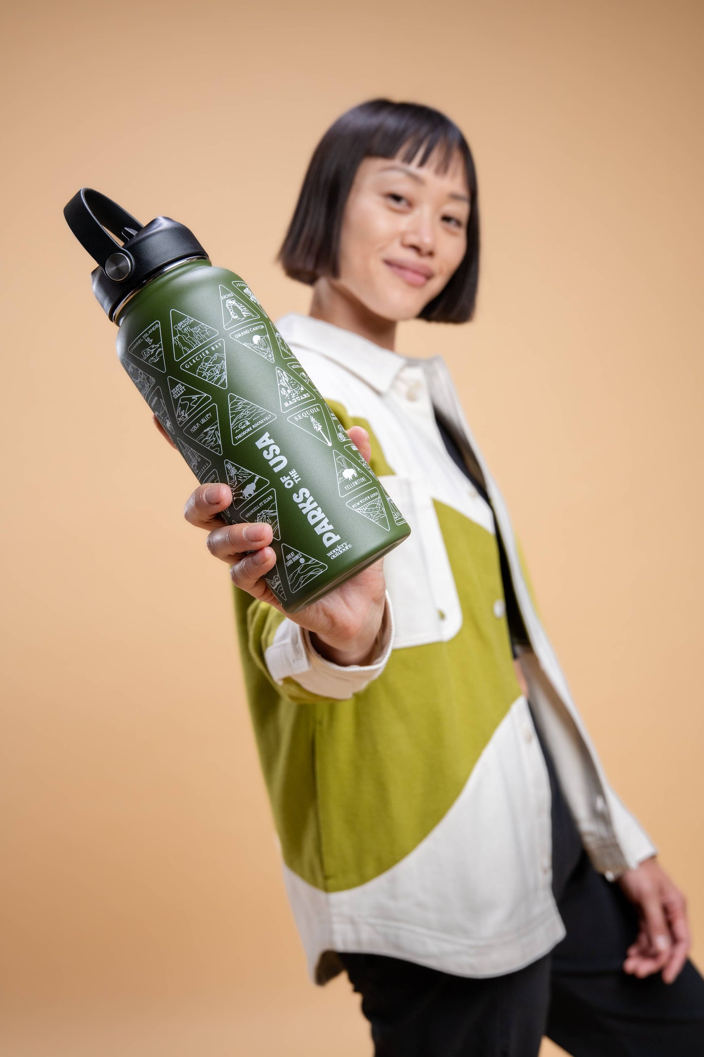 The Original Parks of the USA Bucket List Water Bottle 32oz