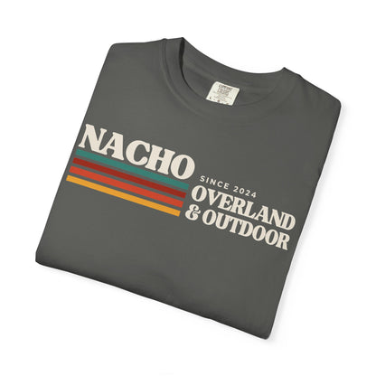 Retro Nacho Overland & Outdoor Graphic T-Shirt — Retro Stripes Adventure Tee