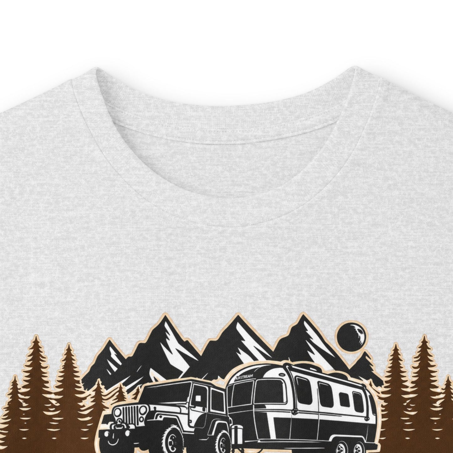 Outdoor Adventure Long Sleeve Tee — "Nacho Overland" Cabin & Mountains