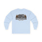 Outdoor Adventure Long Sleeve Tee — "Nacho Overland" Cabin & Mountains