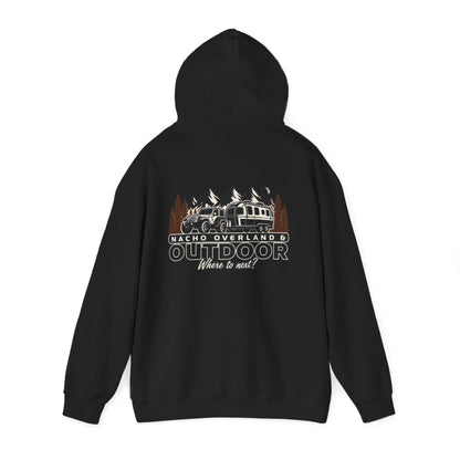 Overland Outdoor Hoodie - "Nacho Overland" Adventure Van Camping Pullover