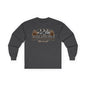 Outdoor Adventure Long Sleeve Tee — "Nacho Overland" Cabin & Mountains