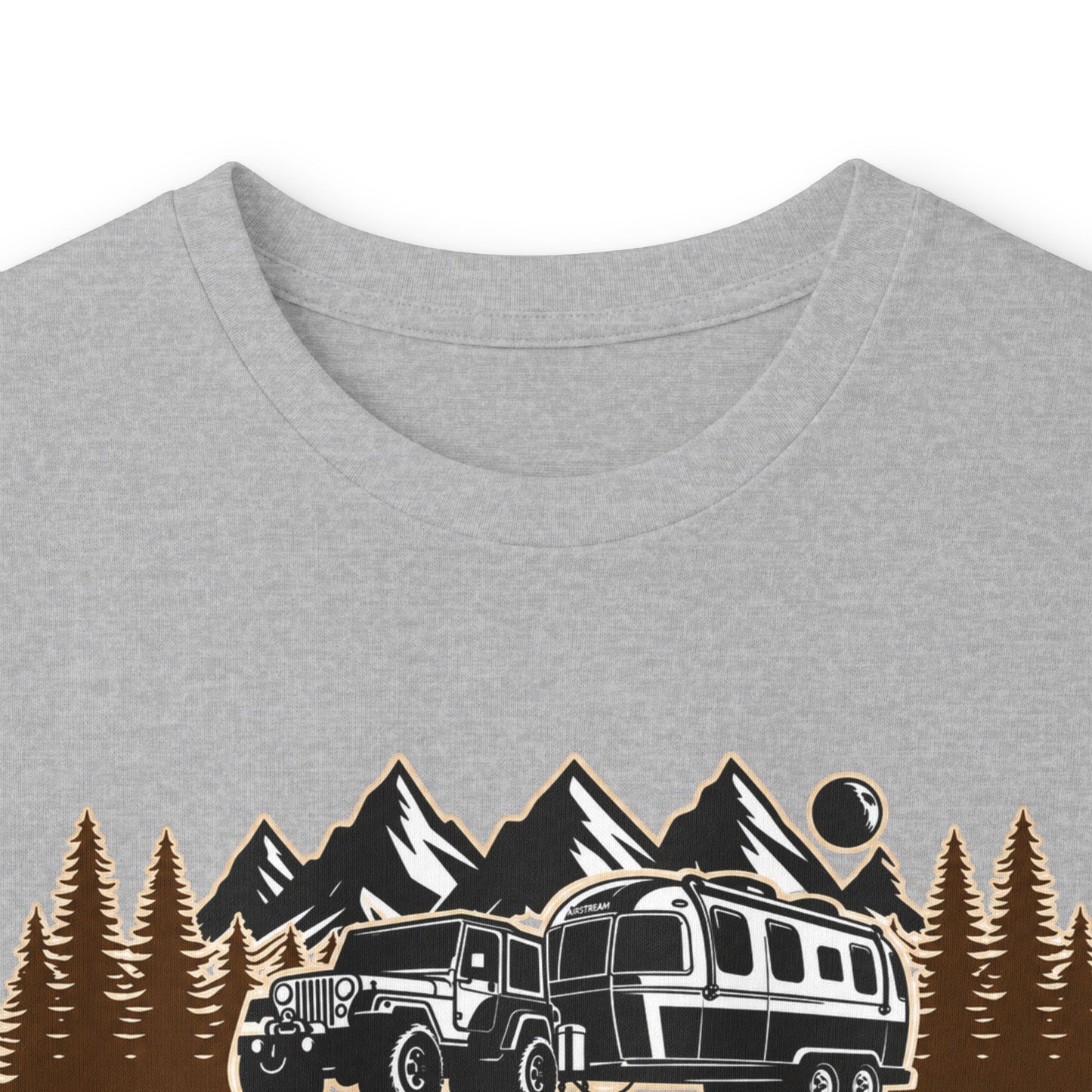 Outdoor Adventure Long Sleeve Tee — "Nacho Overland" Cabin & Mountains