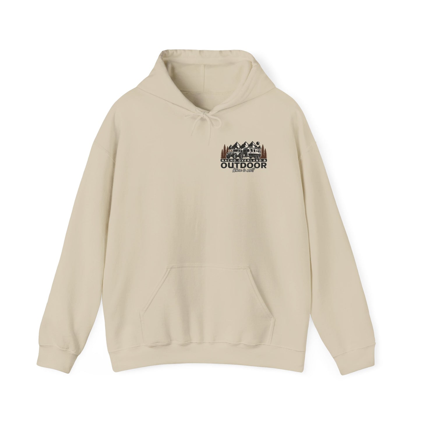 Overland Outdoor Hoodie - "Nacho Overland" Adventure Van Camping Pullover