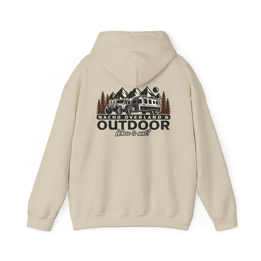 Overland Outdoor Hoodie - "Nacho Overland" Adventure Van Camping Pullover