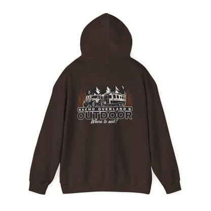 Overland Outdoor Hoodie - "Nacho Overland" Adventure Van Camping Pullover