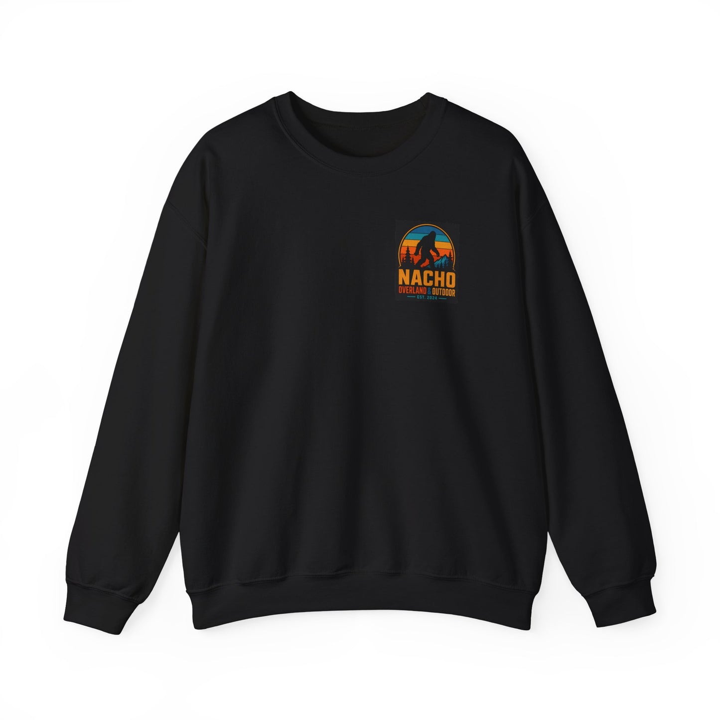 Outdoor Crewneck Sweatshirt — "NACHO Overland & Outdoor" Graphic