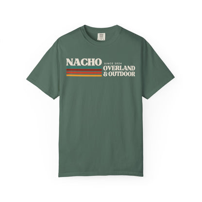 Retro Nacho Overland & Outdoor Graphic T-Shirt — Retro Stripes Adventure Tee