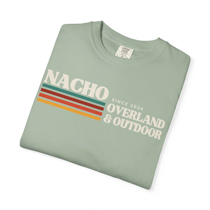 Retro Nacho Overland & Outdoor Graphic T-Shirt — Retro Stripes Adventure Tee