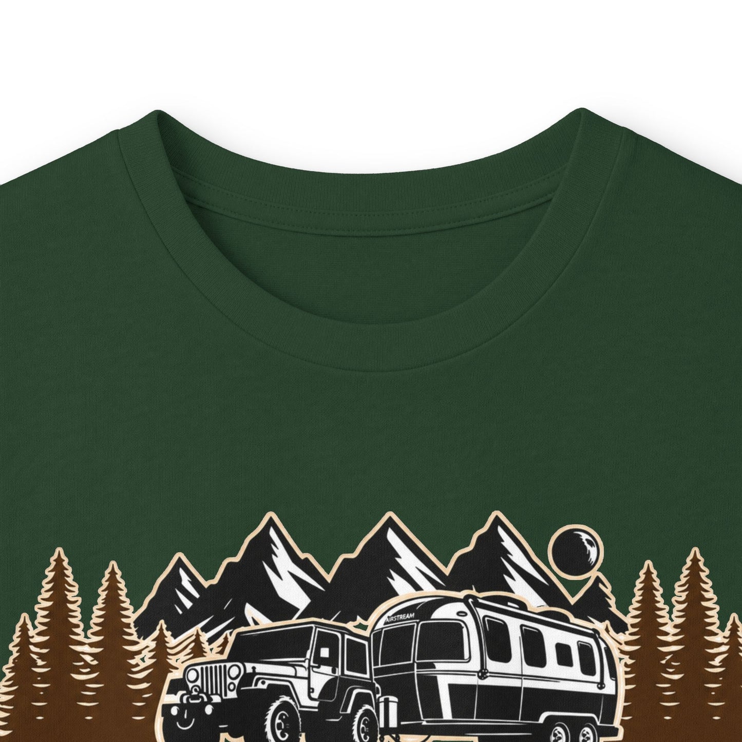 Outdoor Adventure Long Sleeve Tee — "Nacho Overland" Cabin & Mountains