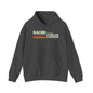 Retro 'Nacho Overland & Outdoor' Hoodie – Vintage Stripes Outdoor Adventure Sweatshirt