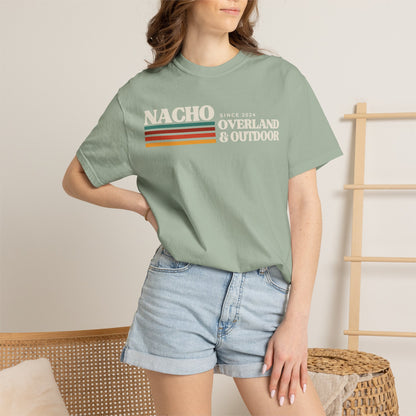 Retro Nacho Overland & Outdoor Graphic T-Shirt — Retro Stripes Adventure Tee