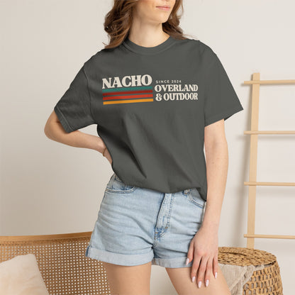 Retro Nacho Overland & Outdoor Graphic T-Shirt — Retro Stripes Adventure Tee