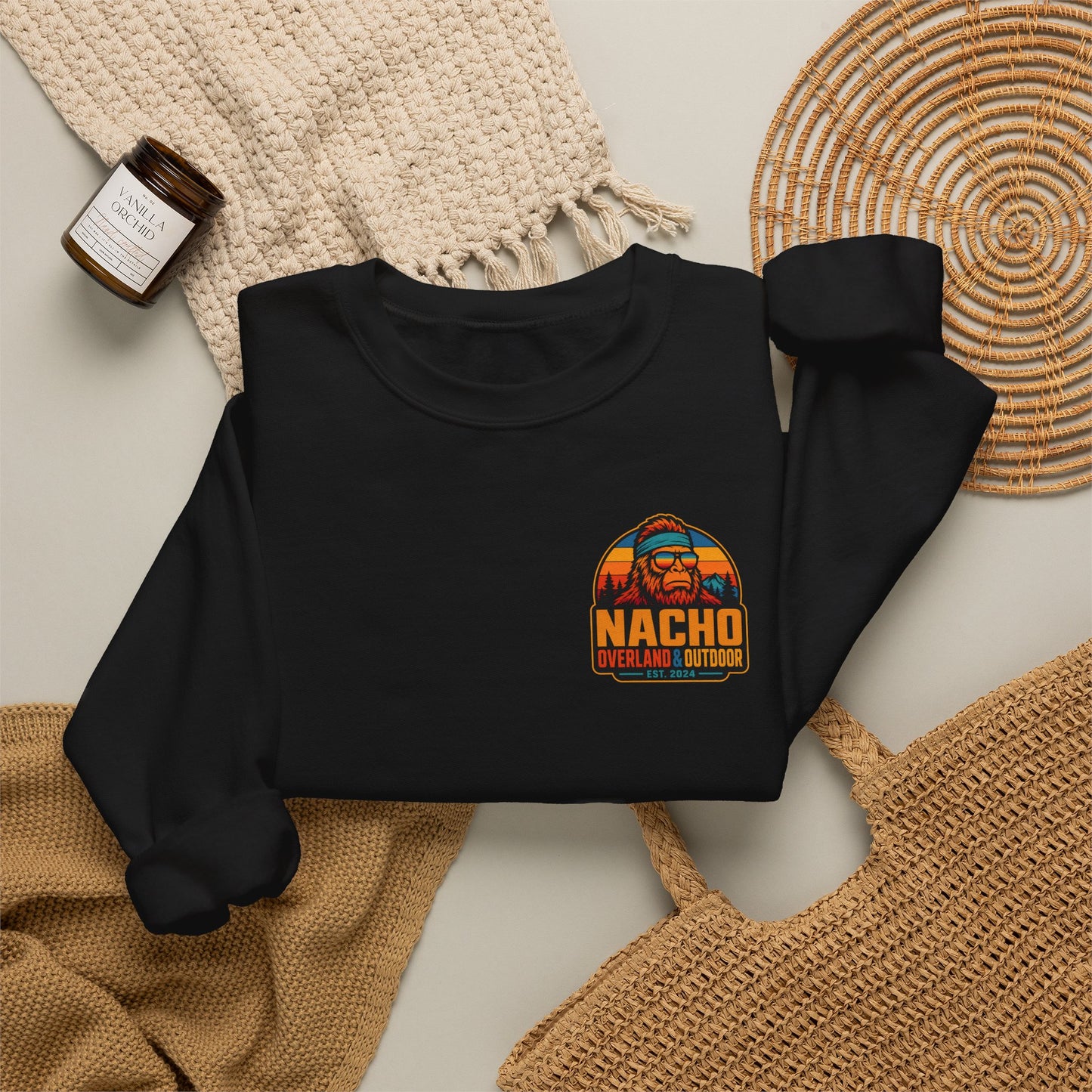 Overlander Sweatshirt - Weekend Overlander Graphic Crewneck (Nacho Adventure Design)