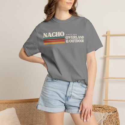 Retro Nacho Overland & Outdoor Graphic T-Shirt — Retro Stripes Adventure Tee