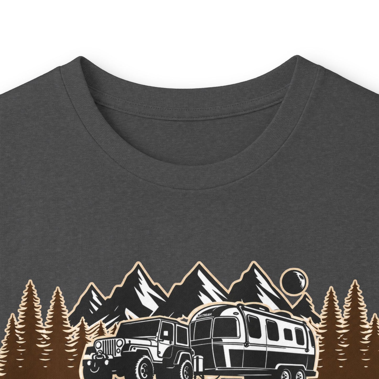 Outdoor Adventure Long Sleeve Tee — "Nacho Overland" Cabin & Mountains