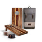 1ft x 2ft Resin & Wood Travel Cornhole Set | Live Edge River Collection