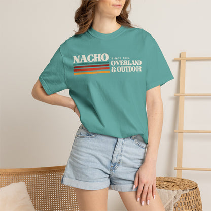 Retro Nacho Overland & Outdoor Graphic T-Shirt — Retro Stripes Adventure Tee
