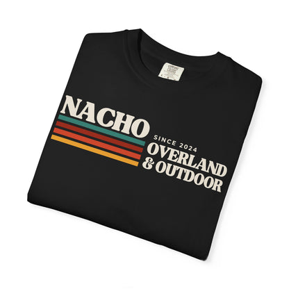 Retro Nacho Overland & Outdoor Graphic T-Shirt — Retro Stripes Adventure Tee