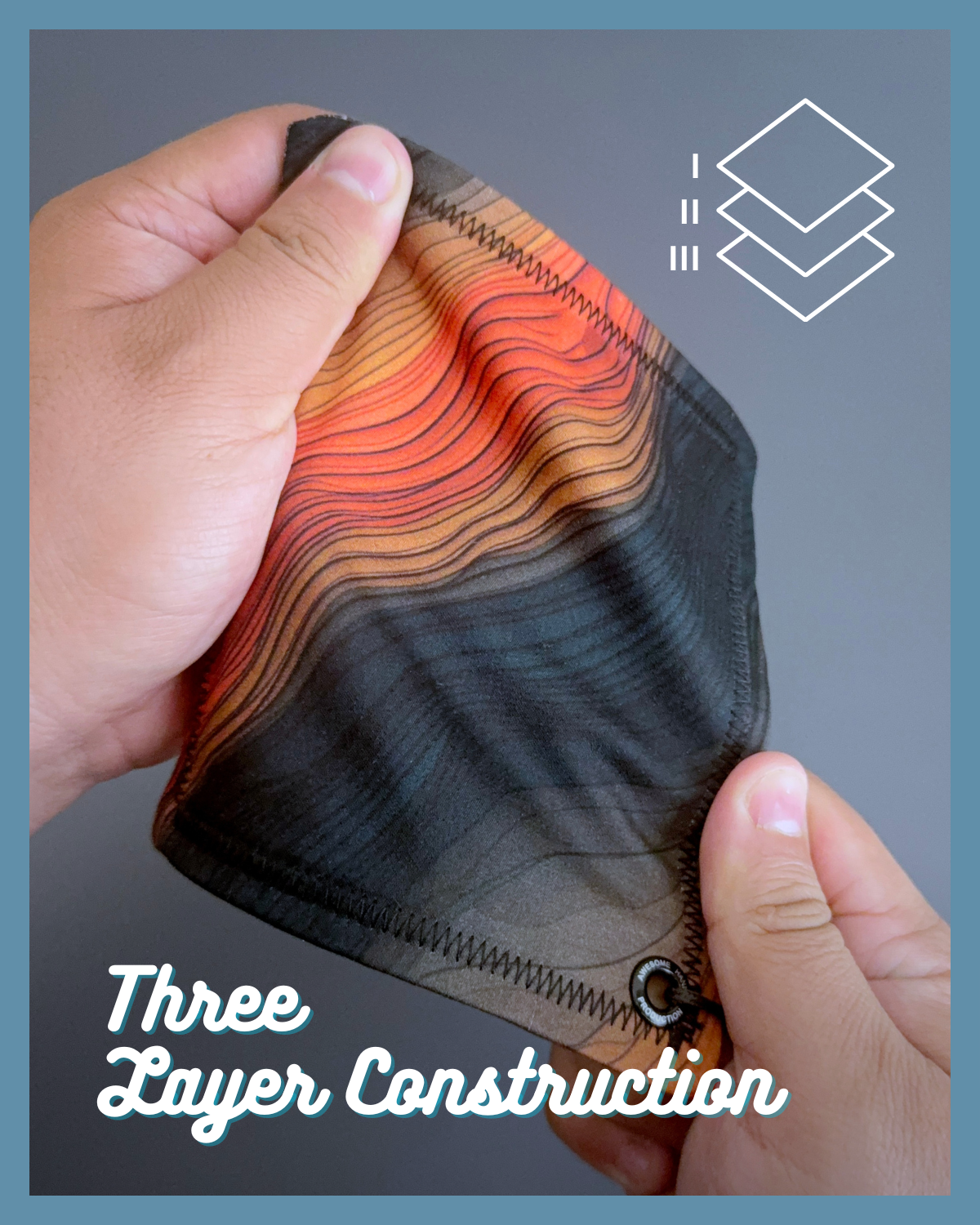 SLATE TOPO HANDKERCHIEF (MINI) - EDC HANK