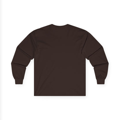 Outdoor Adventure Long Sleeve Tee — "Nacho Overland" Cabin & Mountains