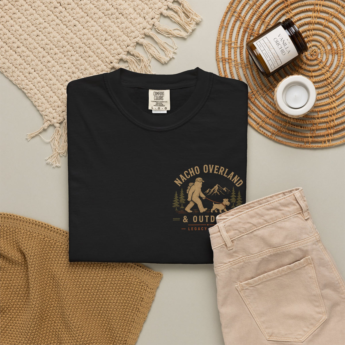 Big Steps Small Paws Sasquatch T-Shirt — Outdoor Adventure Graphic Tee