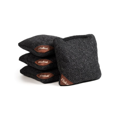 6-in Herringbone Cornhole Bags | Premium All-Weather Collection