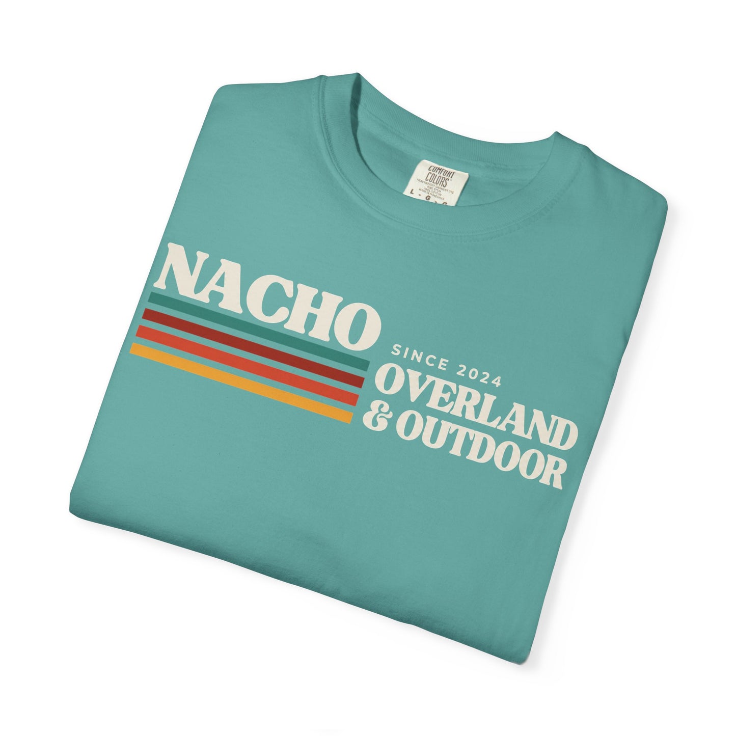 Retro Nacho Overland & Outdoor Graphic T-Shirt — Retro Stripes Adventure Tee