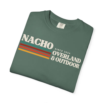 Retro Nacho Overland & Outdoor Graphic T-Shirt — Retro Stripes Adventure Tee