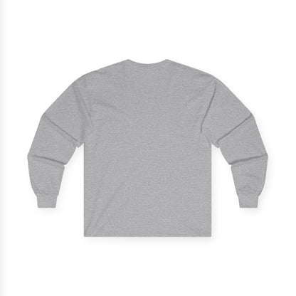 Outdoor Adventure Long Sleeve Tee — "Nacho Overland" Cabin & Mountains