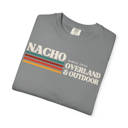 Retro Nacho Overland & Outdoor Graphic T-Shirt — Retro Stripes Adventure Tee