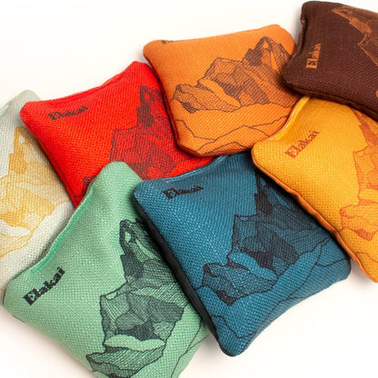 6-in Dual-Sided Cornhole Bags | Mt. Elakai Design Collection