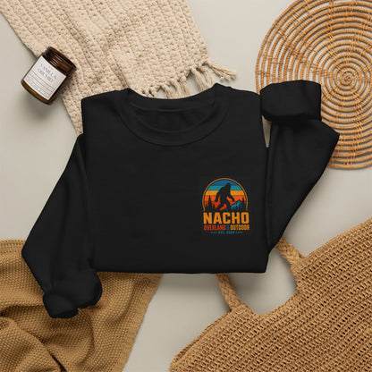Outdoor Crewneck Sweatshirt — "NACHO Overland & Outdoor" Graphic