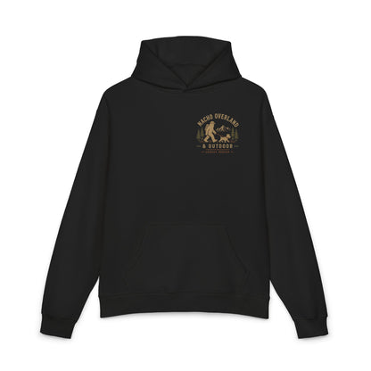 Sasquatch Big Steps Hoodie — "Big Steps, Small Paws" Graphic Hooded Sweatshirt