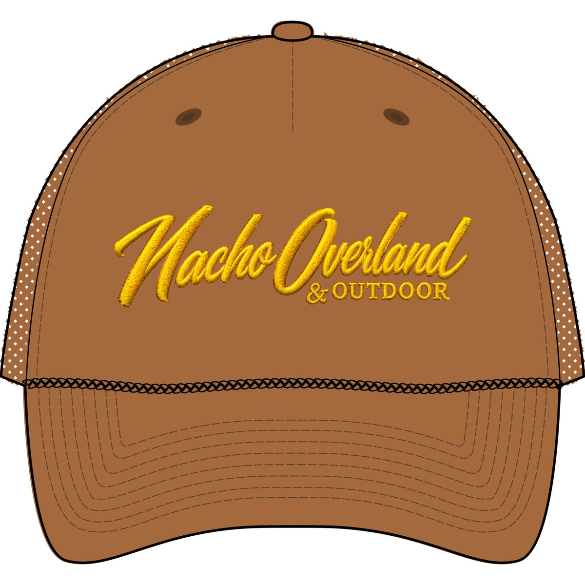 Nacho Overland & Outdoor Trucker Cap - Retro Gold