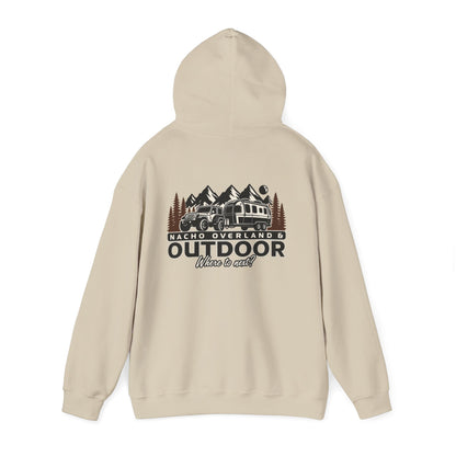 Overland Outdoor Hoodie - "Nacho Overland" Adventure Van Camping Pullover