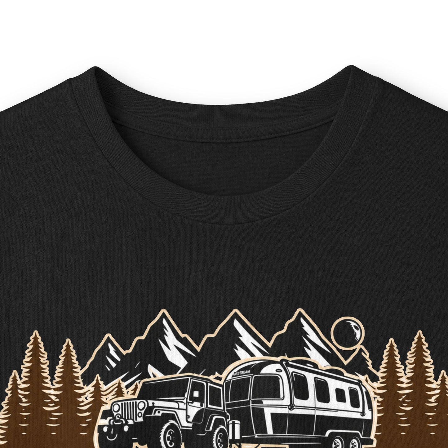 Outdoor Adventure Long Sleeve Tee — "Nacho Overland" Cabin & Mountains