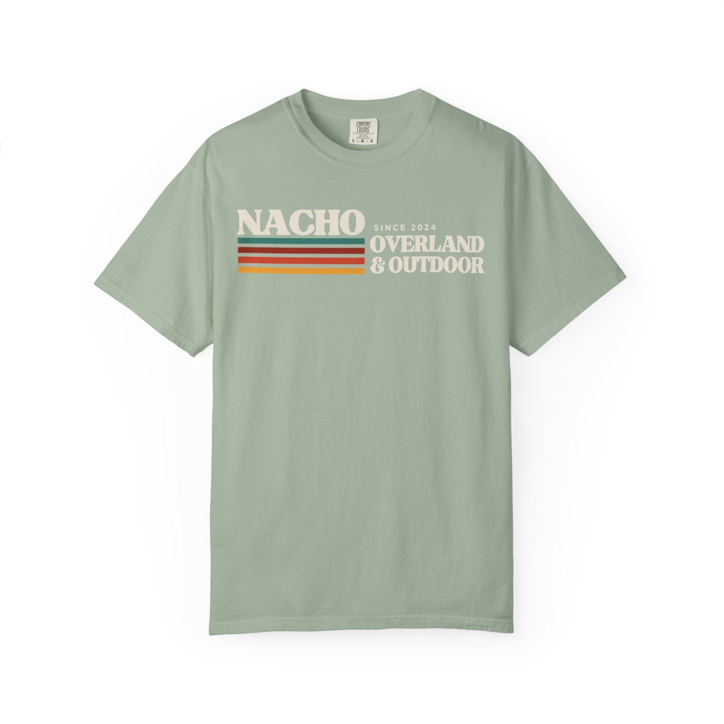 Retro Nacho Overland & Outdoor Graphic T-Shirt — Retro Stripes Adventure Tee