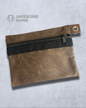 ALPINE WAXED CANVAS FLAT-LAY POUCH - MEDIUM (MULTIPLE COLORS)
