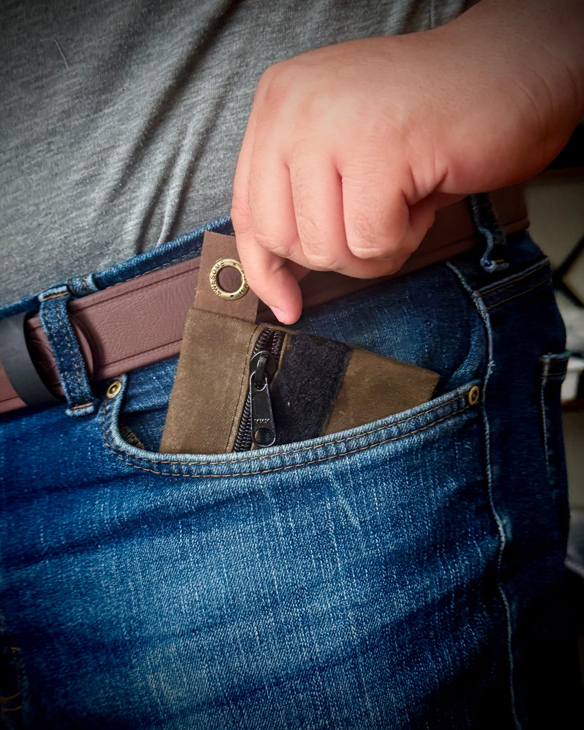 ALPINE WAXED CANVAS FLAT-LAY POUCH - SMALL (MULTIPLE COLORS)