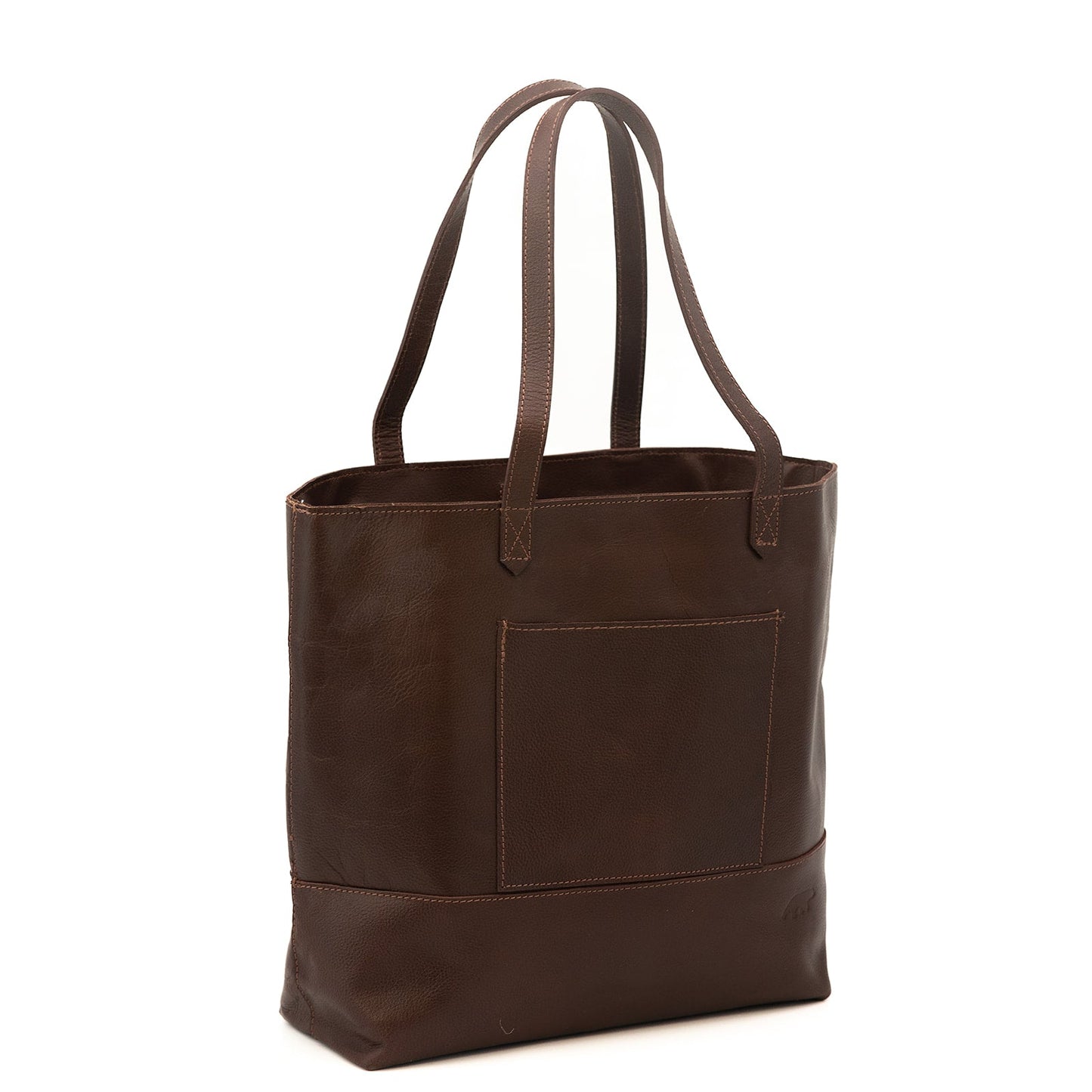 Juneau Leather Tote w/ Pocket