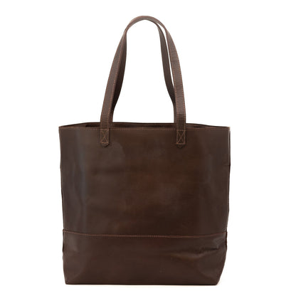 Juneau Leather Tote w/ Pocket