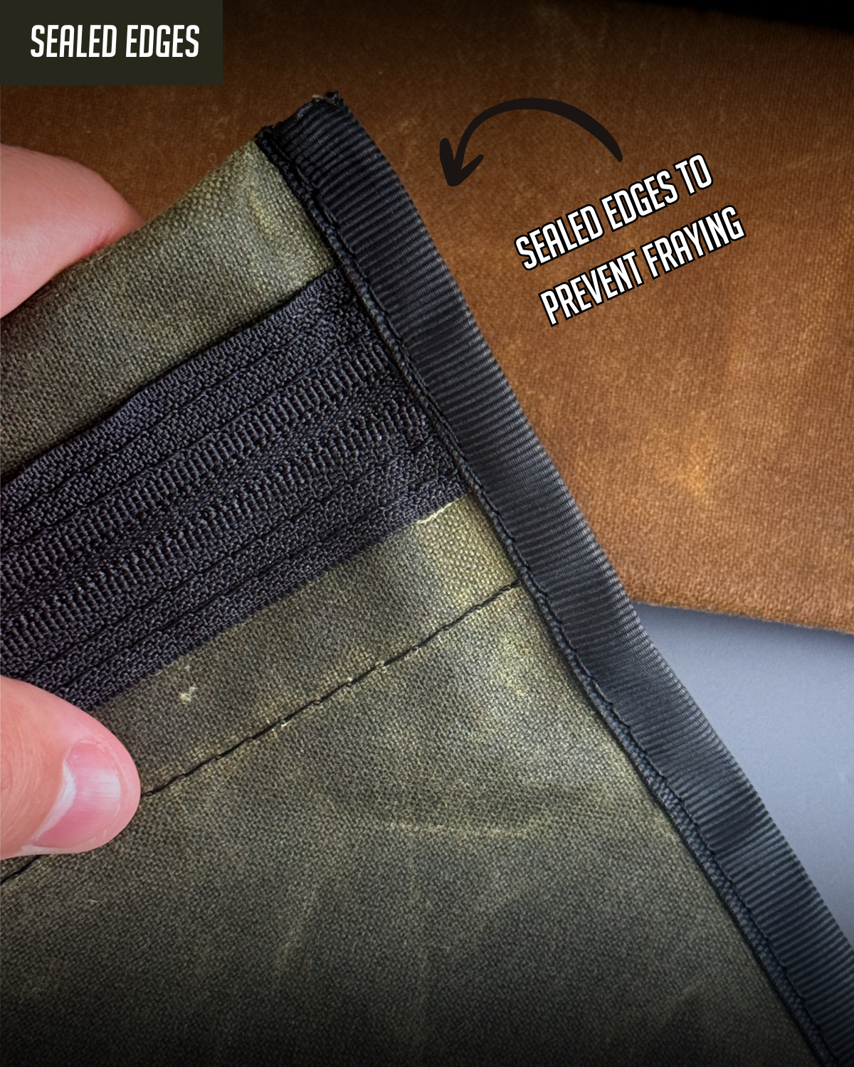 ALPINE WAXED CANVAS FLAT-LAY POUCH - SMALL (MULTIPLE COLORS)