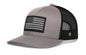 American Flag Trucker Hat  |  Black USA Tactical Snapback