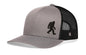 Bigfoot Trucker Hat  |  Black Sasquatch Snapback