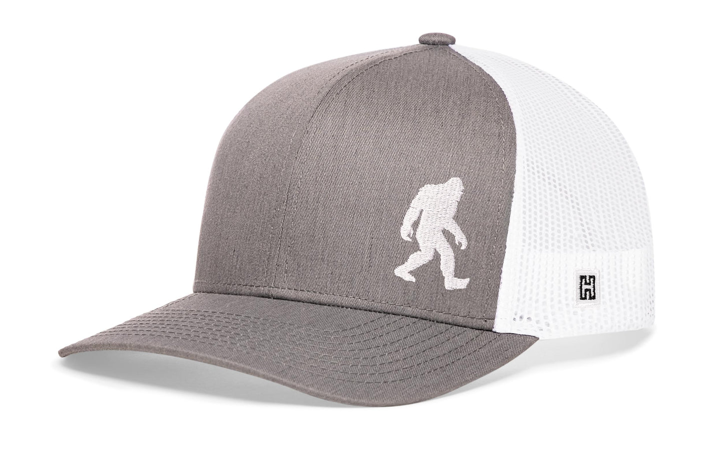 Bigfoot Trucker Hat  |  Black Sasquatch Snapback