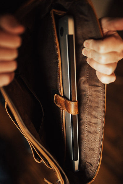Buffalo Leather Messenger
