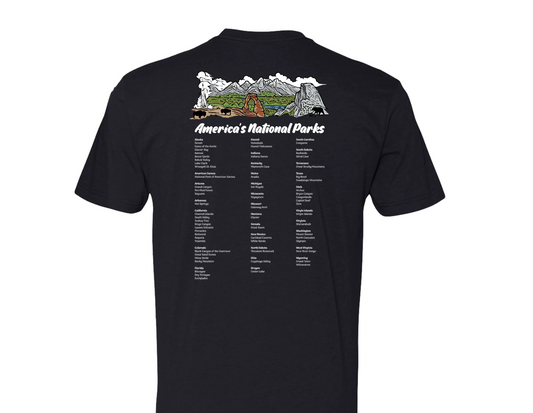 America's National Parks T-Shirt - Black